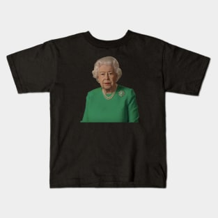 Queen Elizabeth Green screen Dress Kids T-Shirt